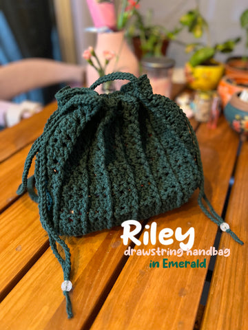 bags. by clarise: Riley Drawstring Handbag