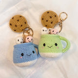 Amigurumi by Clarise: Hot Chocolate with Marshmallows & Cookie Set (Regular/Mini)