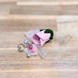 Timeless Florals: Rose in Bloom Bag Charm